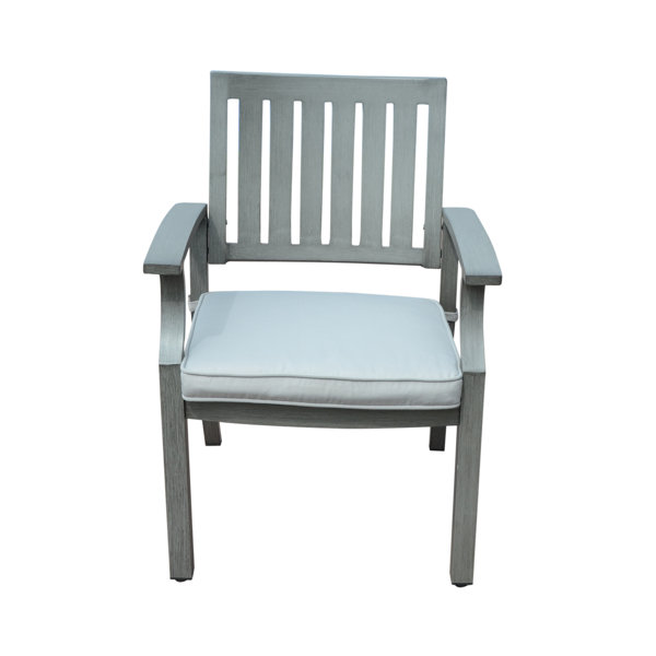 Charlton Home® Wayzata Outdoor Modern Patio Dining Chair with Cushion